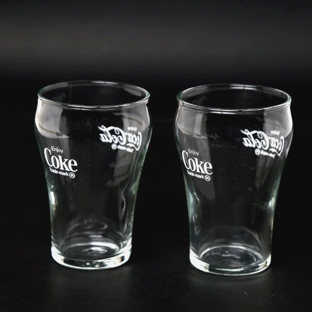 COCA-COLA Coke‎ Glasses Small Glass White Lettering